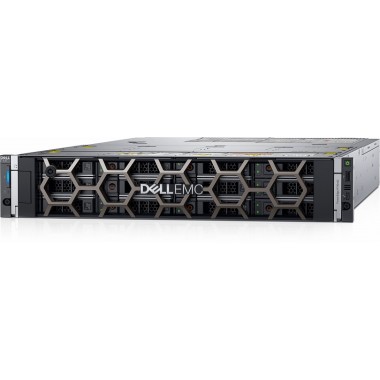 Сервер Dell PowerEdge R750 - 1x Intel Xeon Silver 4316, 64GB DDR4, 480GB SSD SATA 2.5", PERC H755, Broadcom 10/25GbE, iDRAC Enterprise, RPS 1100W, TPM 2.0, Sliding Rails, LCD Bezel, 24x2.5" Hot Swap.